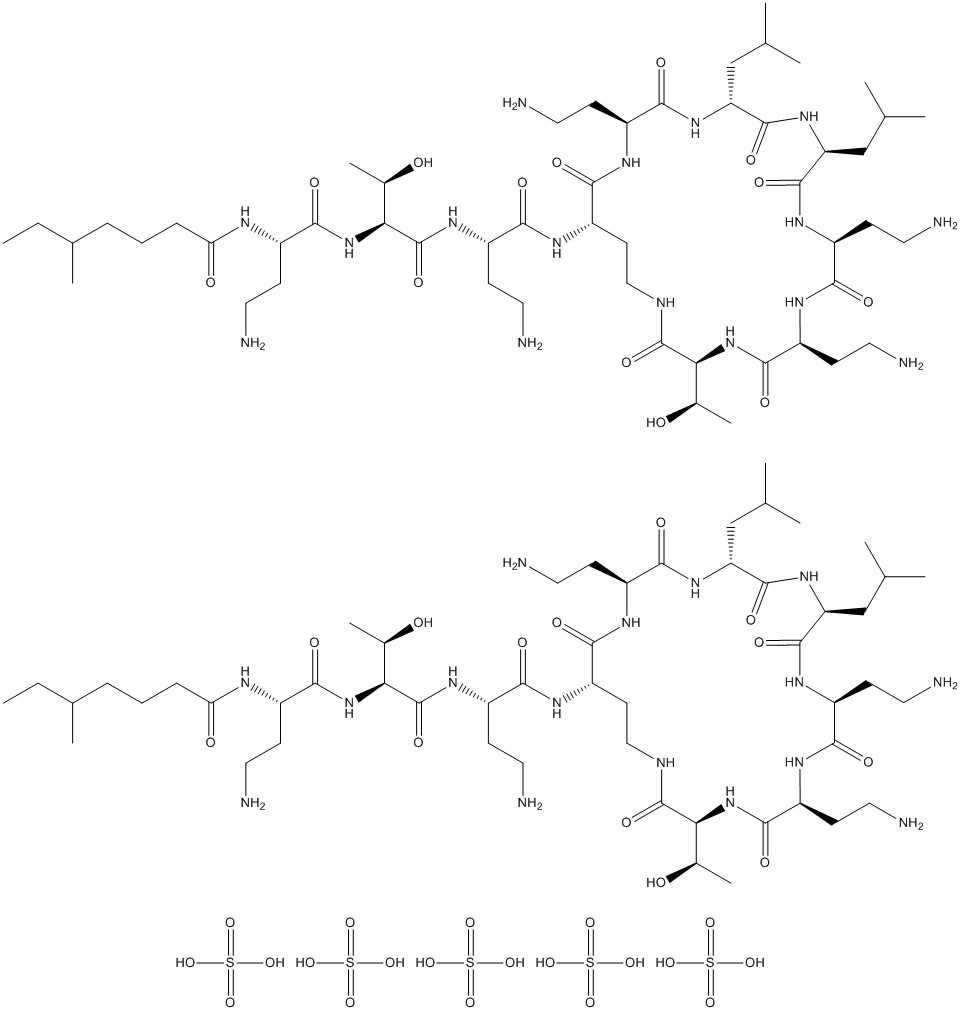 Colistin Sulfate Structure